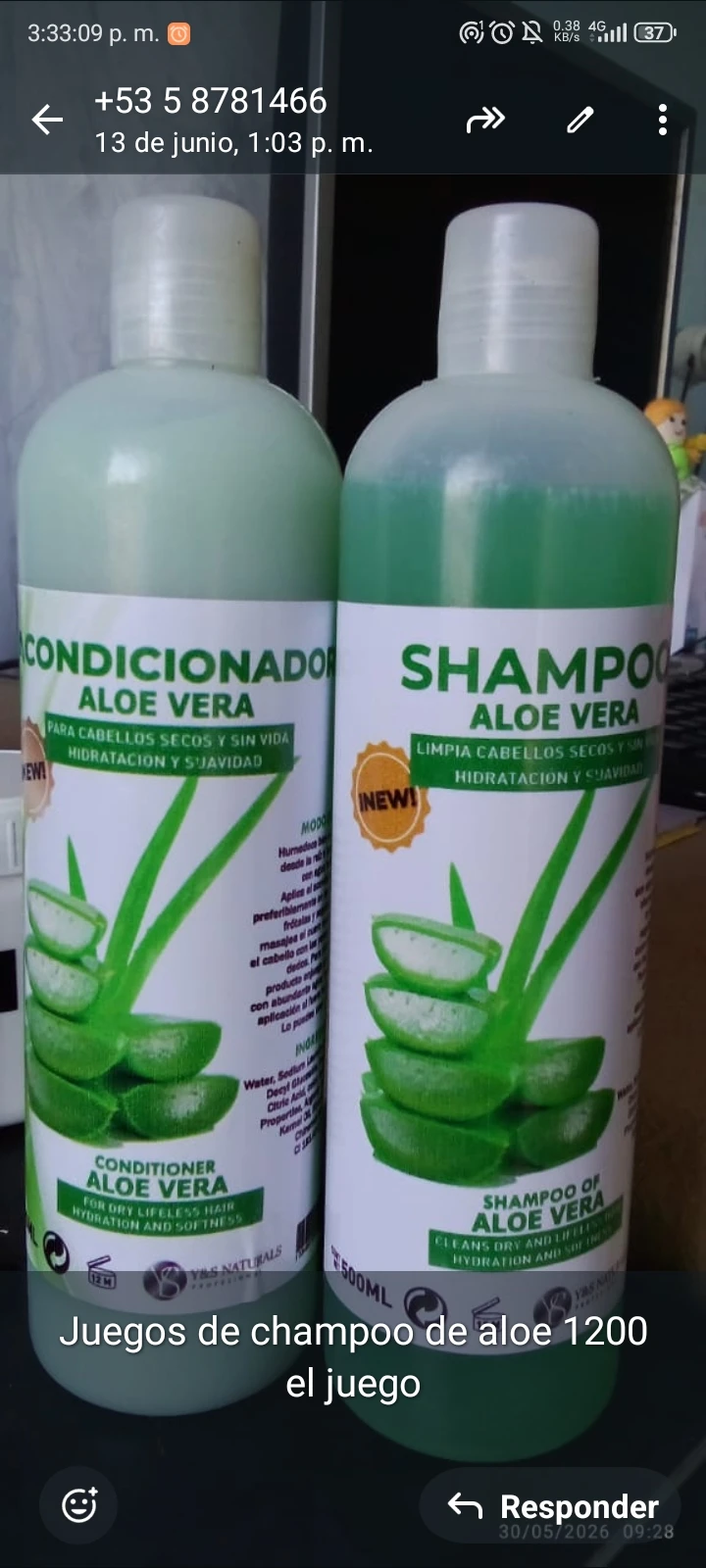 Champú (Aloe)'s foto | Jovellanos Express |  BizneCubano